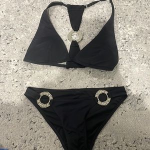 black Y2K bikini